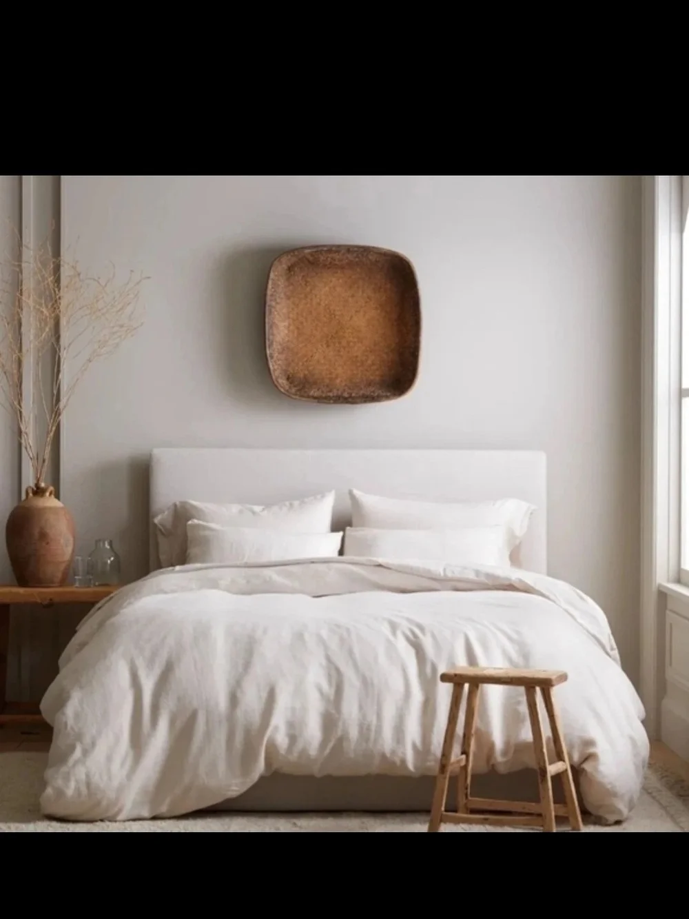 QUINCE European Linen Duvet Cover In Sand King / Cal King, New!